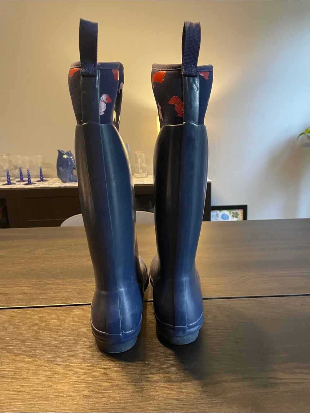 Muck Boot Company X Emily Bond Women's Red Dachshund Print Wellies